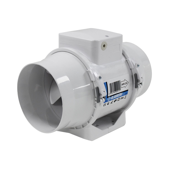 Blauberg Turbo E In-Line Extractor Fan 100mm – Timer