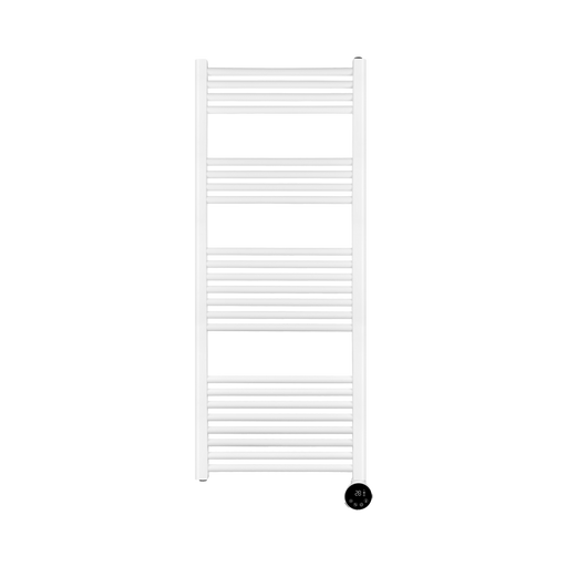Masterplug Thermaline 1000W white heated towel rail – front view