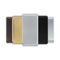 BG Grid Brushed Steel unprinted rocker cap colour range with Brushed Steel at the front