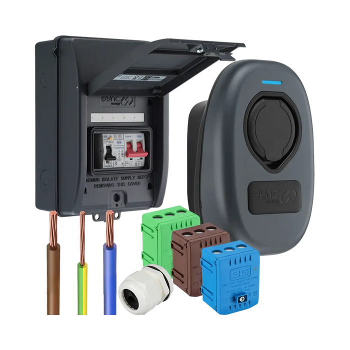 Sync Energy Untethered EV Charger and Consumer Unit Bundle