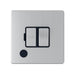 United Electrical Products Screwless Brushed Steel 13A Switched Fuse Spur SG38BCB available from RS Electrical Supplies