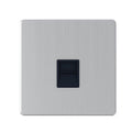 United Electrical Products Screwless Brushed Steel 1G RJ45 Socket SG62BCB available from RS Electrical Supplies