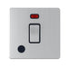 United Electrical Products Screwless Brushed Steel 20A Double Pole Switch SG37BCB available from RS Electrical Supplies