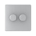 United Electrical Products Screwless Brushed Steel 2G 400W Dimmer Switch SG23BCB available from RS Electrical Supplies