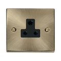 Click Deco Antique Brass 5A Unswitched Socket VPAB038BK