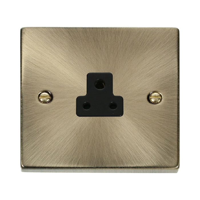 Click Deco Antique Brass 2A Unswitched Socket VPAB039BK