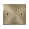 Click Deco Antique Brass Single Blank Plate VPAB060