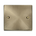 Click Deco Antique Brass Single Blank Plate VPAB060