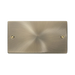 Click Deco Antique Brass Double Blank Plate VPAB061