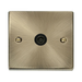Click Deco Antique Brass TV Socket VPAB065BK