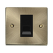 Click Deco Antique Brass RJ11 Socket VPAB115MBK