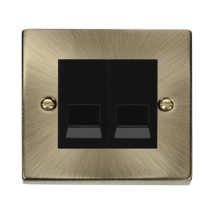 Click Deco Antique Brass Double Master Telephone VPAB121MBK