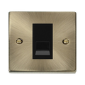 Click Deco Antique Brass Slave Telephone Socket VPAB125MBK