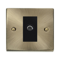 Click Deco Antique Brass Satellite Socket VPAB156MBK