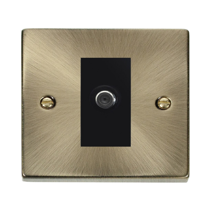 Click Deco Antique Brass Satellite Socket VPAB156MBK