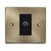 Click Deco Antique Brass Satellite Socket VPAB156MBK