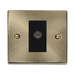 Click Deco Antique Brass Isolated TV Socket VPAB158MBK