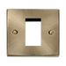 Front view of Click Deco Antique Brass 1G Euro Plate