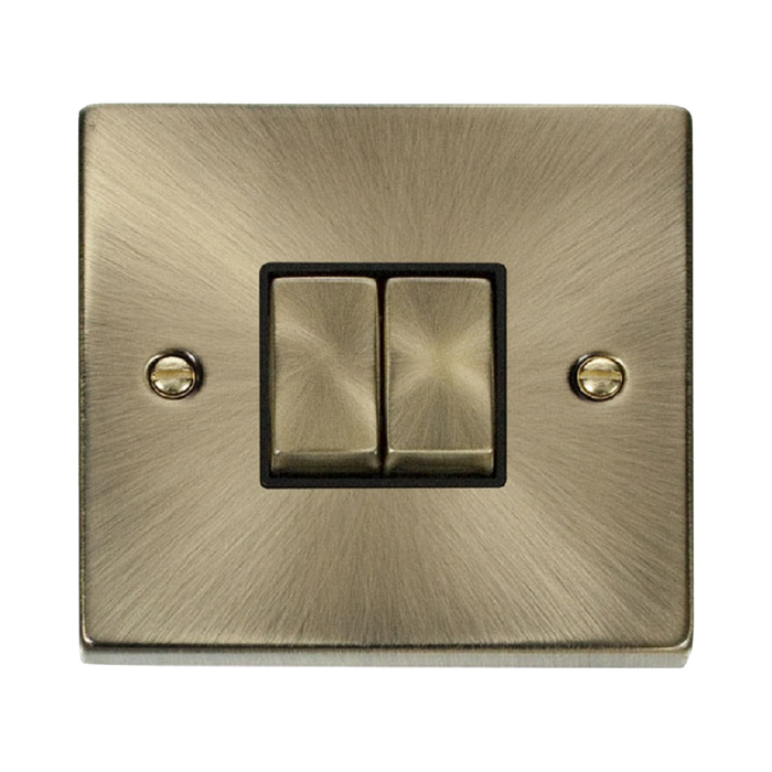 Click Deco Antique Brass 2W & Intermediate Switch VPAB4125BK