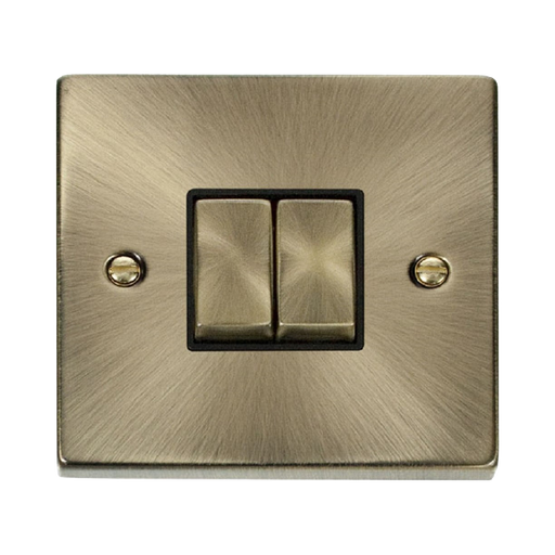 Click Deco Antique Brass 2W & Intermediate Switch VPAB4125BK