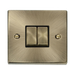 Click Deco Antique Brass 2W & Intermediate Switch VPAB4125BK
