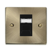 Click Deco Antique Brass Cat5e Data Socket VPABRJ45BK