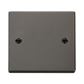 Click Deco Black Nickel Single Blank Plate VPBN060