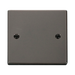 Click Deco Black Nickel Single Blank Plate VPBN060