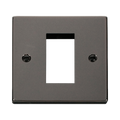 Front view of Click Deco Black Nickel 1G Euro Plate