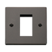 Front view of Click Deco Black Nickel 1G Euro Plate