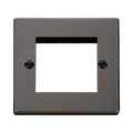 Front view of Click Deco Black Nickel 2G Euro Plate