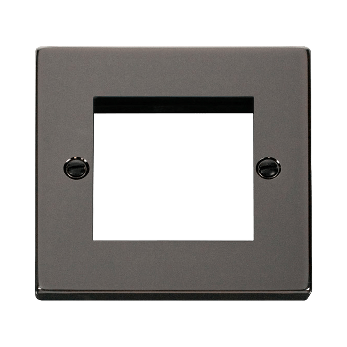 Front view of Click Deco Black Nickel 2G Euro Plate