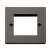 Front view of Click Deco Black Nickel 2G Euro Plate