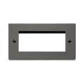 Front view of Click Deco Black Nickel 4G Euro Plate