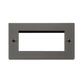 Front view of Click Deco Black Nickel 4G Euro Plate