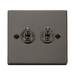 Front view of Click Deco Black Nickel 2G Toggle Switch