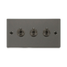 Front view of Click Deco Black Nickel 3G Toggle Switch