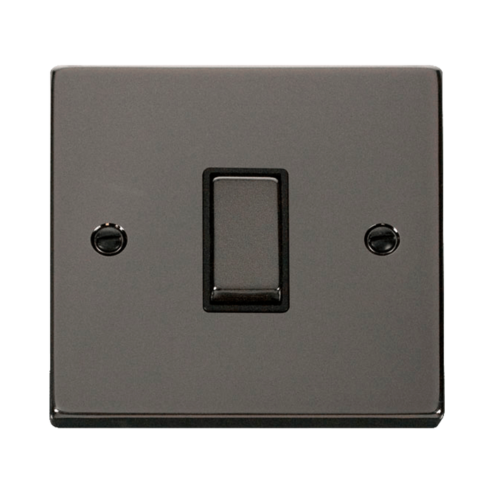 Front view of Click Deco Black Nickel Intermediate Switch
