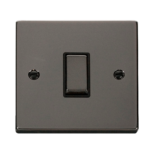 Front view of Click Deco Black Nickel Intermediate Switch