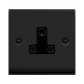 Click Deco Matt Black 5A Unswitched Socket VPMB038BK