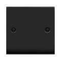 Click Deco Matt Black Single Blank Plate VPMB060