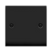 Click Deco Matt Black Single Blank Plate VPMB060