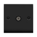 Click Deco Matt Black TV Socket VPMB065BK