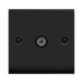 Click Deco Matt Black TV Socket VPMB065BK