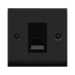 Click Deco Matt Black Slave Telephone Socket VPMB125MBK