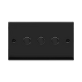 Click Deco Matt Black 3G LED Dimmer Switch VPMB163