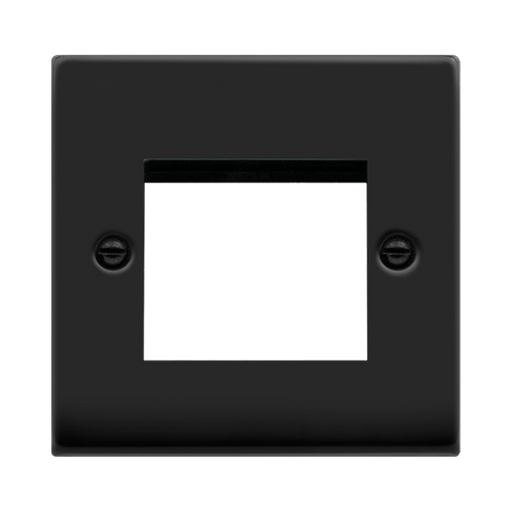 Front view of Scolmore VPMB311 New Media Euro plate