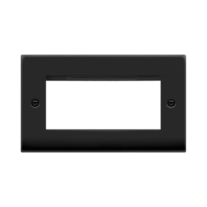 Front view of Scolmore VPMB312 New Media Euro plate