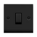 Click Deco Matt Black 1G Light Switch VPMB411BK