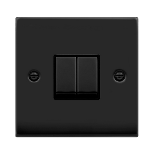 Click Deco Matt Black 2W & Intermediate Switch VPMB4125BK